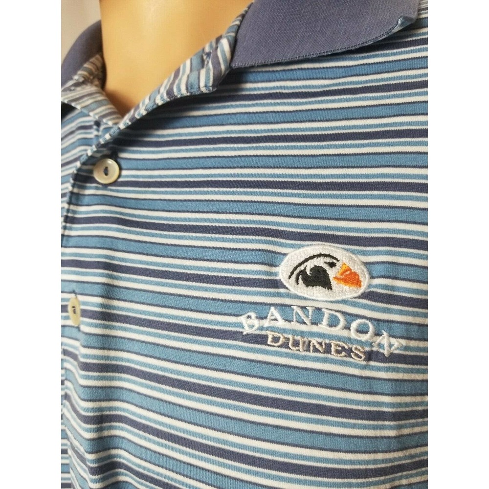 Peter Millar Bandon Dunes Polo Shirt Large Golf - Picture 6 of 7